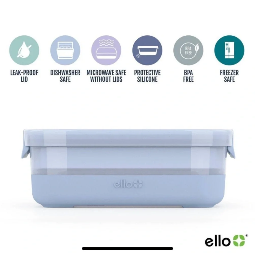 NIB Ello Food Storage Container Set 10 piece set.